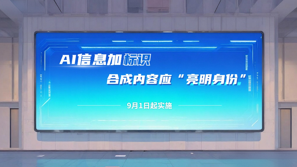 AI信息加標識，合成內容應“亮明身份”！