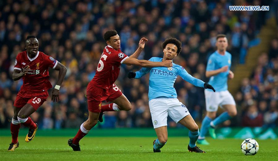 (SP)BRITAIN-MANCHESTER-SOCCER-UEFA CHAMPIONS LEAGUE-MANCHESTER CITY VS LIVERPOOL