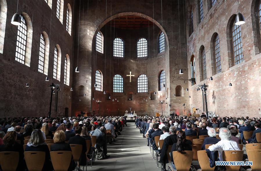 GERMANY-TRIER-KARL MARX EXHIBITIONS-JUNCKER