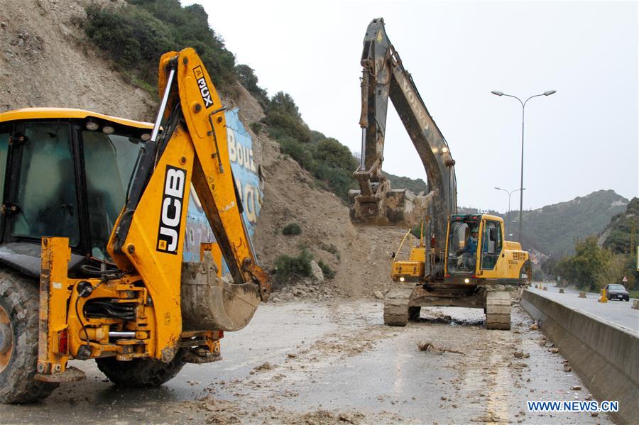 LEBANON-BATROUN-LANDSLIDE