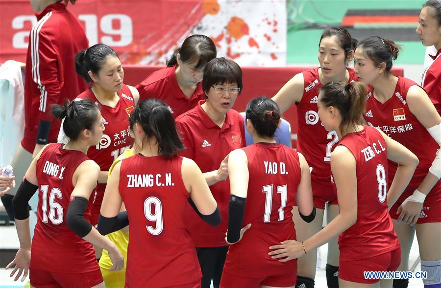 (SP)JAPAN-SAPPORO-VOLLEYBALL-WOMEN'S WORLD CUP-CHN VS BRA
