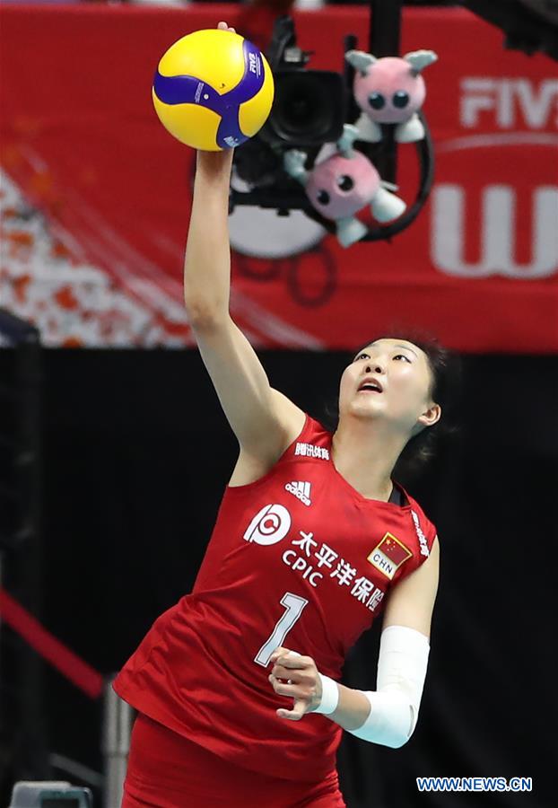 (SP)JAPAN-SAPPORO-VOLLEYBALL-WOMEN'S WORLD CUP-CHN VS BRA