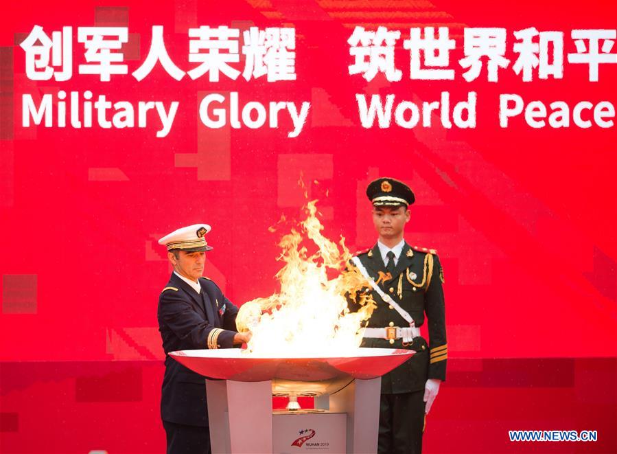 (SP)CHINA-WUHAN-7TH MILITARY WORLD GAMES-TORCH RELAY
