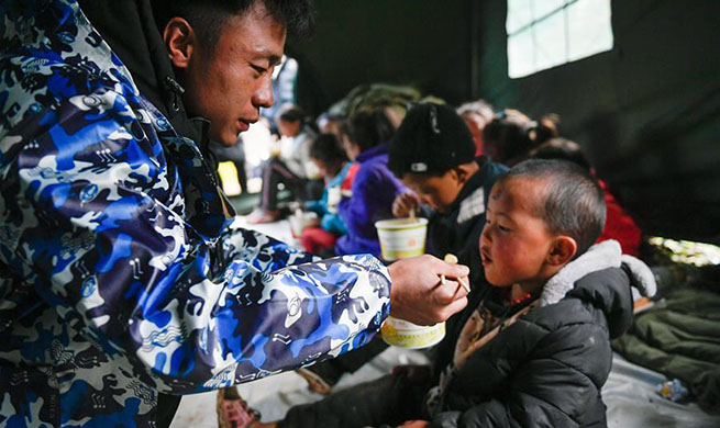 Life of people from landslide-hit area at temporary settlement