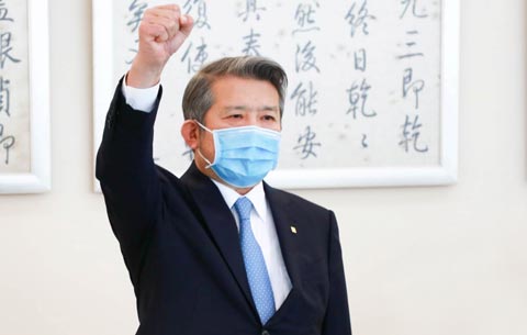 陳東升鼓舞士氣