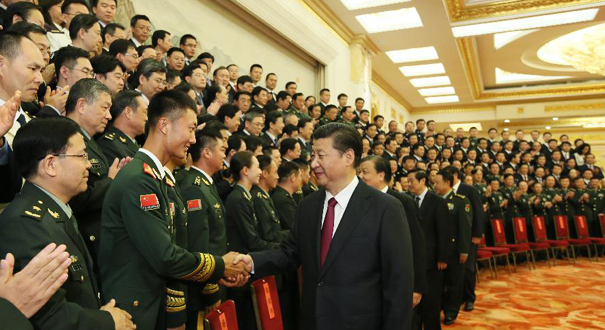 習近平會見中國人民抗日戰爭暨世界反法西斯戰爭勝利70周年紀念活動代表
