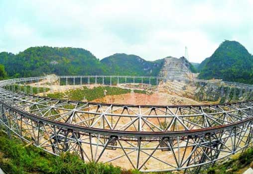 我科學家建造世界最大射電望遠鏡