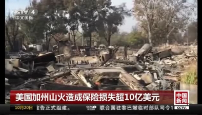 美國加州山火造成保險損失超10億美元