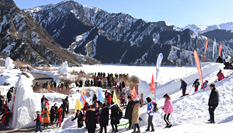 新疆天池:冬季旅游持續增溫