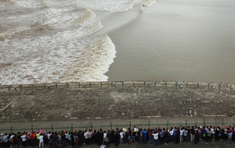 海寧:錢塘江迎來最佳觀潮期